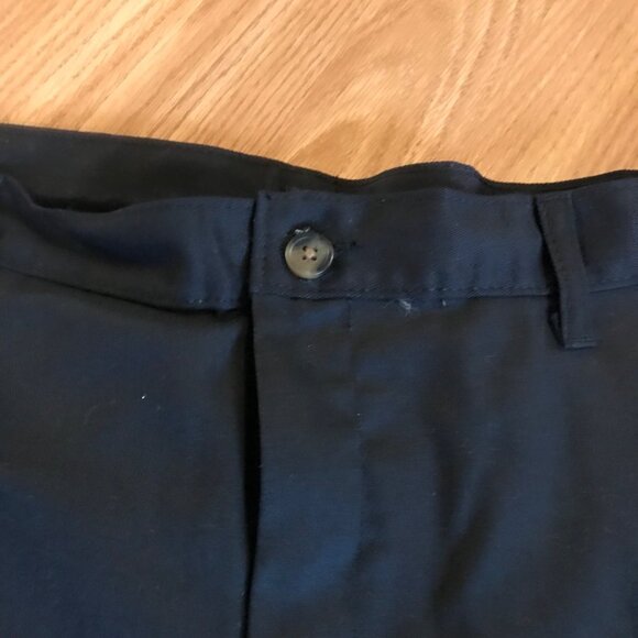 Dickies Khaki Pants Boys Flat Front Classic Fit 20 Husky Adjustable Waist Black - Picture 3 of 8